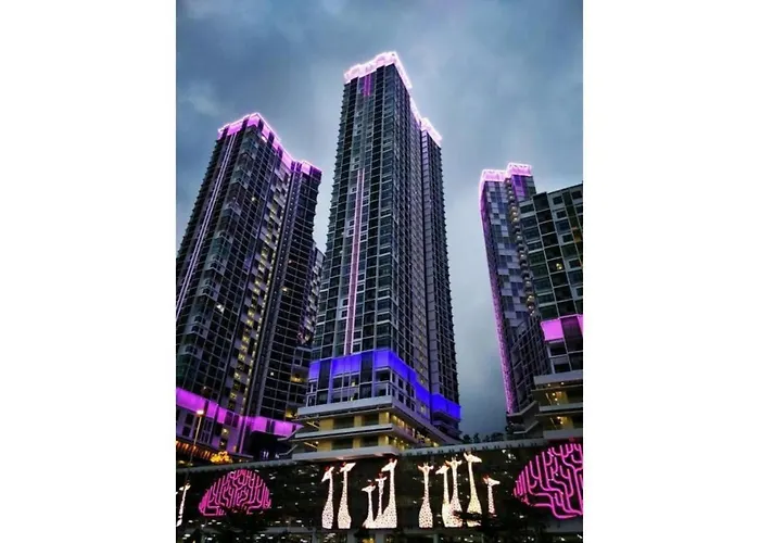 I City Residence, 2 Bedroom 4-7 Pax Unit, Walking To Theme N Water Park & Shopping Mall